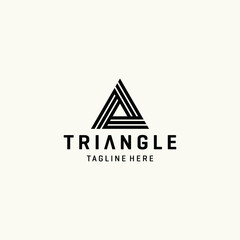 Triangle logo vector icon illustrations