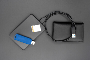 Festplatte, USB-Stick, SD-Karte
