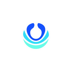 U logo vector icon illustrations