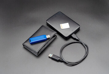 Festplatte, USB-Stick, SD-Karte