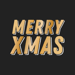 Merry XMAS, Christmas Text, Christmas Greeting Card, Merry XMAS Background, Festive, Holiday Greeting Card Vector Illustration Background
