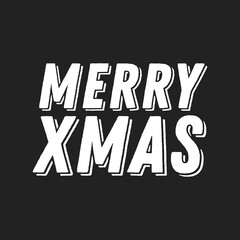 Merry XMAS, Christmas Text, Christmas Greeting Card, Merry XMAS Background, Festive, Holiday Greeting Card Vector Illustration Background
