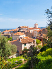 View of Ramatuelle, French Riviera, Cote d'Azur, Provence, southern France