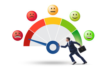 Concept of customer satisfaction with meter