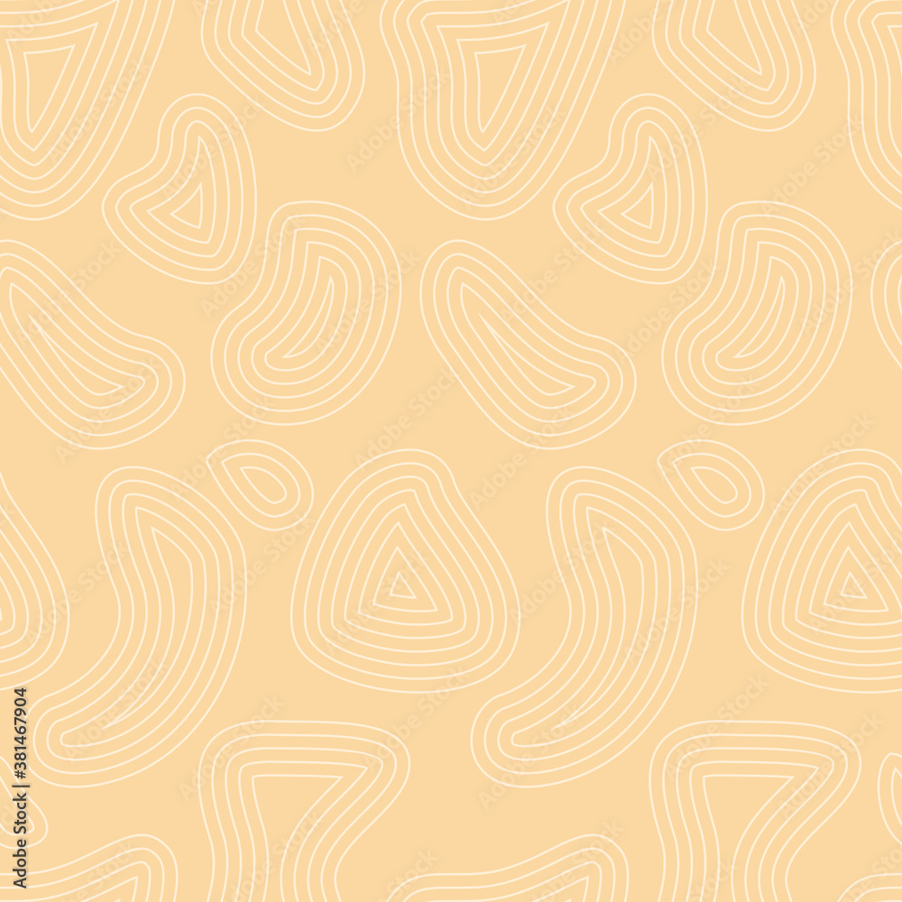Canvas Prints abstract seamless pattern. stains on a light orange background.