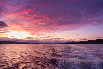 Sunrise from the ferry