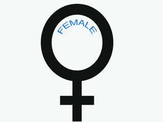 female icon. female sign icon