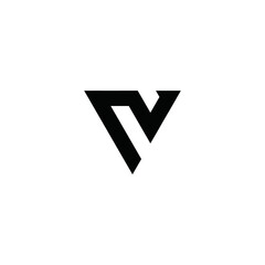 V logo vector alphabet icon illustrations