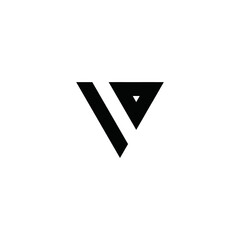 V logo vector alphabet icon illustrations