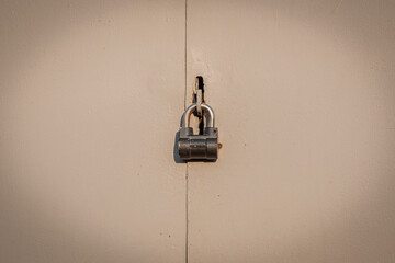 old rusty gates with padlocks