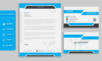 Business Card & Letterhead Templates Design.