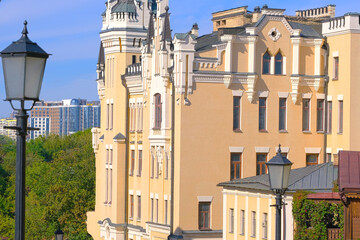 Architectural elements and view of residential