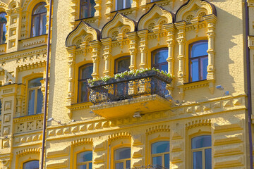 Fototapeta premium Architectural elements and view of residential