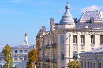 Architectural elements and view of residential