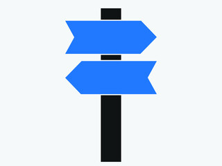 Signpost, pointer line icon, outline vector sign, linear style pictogram isolated on white background. Symbol, logo illustration. vector illustration.