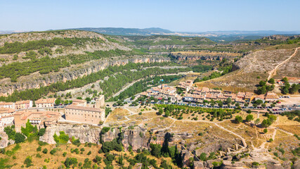 Fototapeta na wymiar aerial view of cuenca city, Spain
