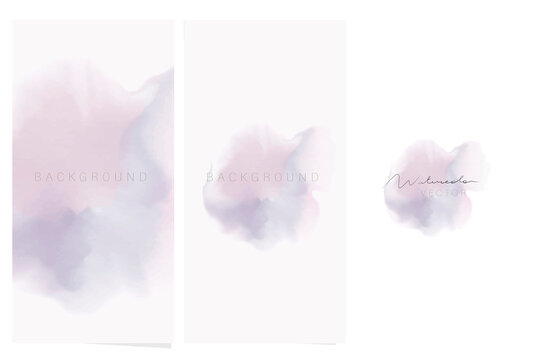 Abstract watercolor background. Pastel colors for elegant design. Vector