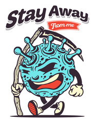 Corona virus illustration