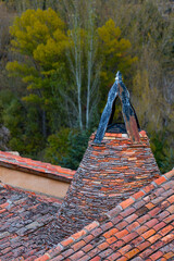 Conical fireplace of Calatañazor village, Soria province, Castilla y Leon, Spain, Europe