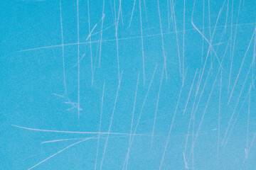 blue surface with white scratches