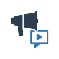 video marketing icon - video Advertising icon