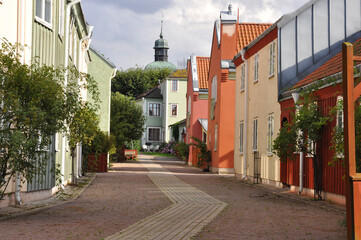 Picturesque medival town in Sweden