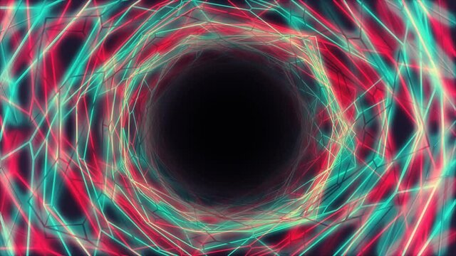 A wave of energy infinite seamless looping background for spiritual and trance electronic music concept
