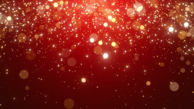 red abstract Christmas background holiday bokeh lights