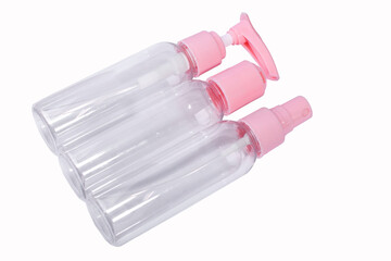 pink plastic bottle
