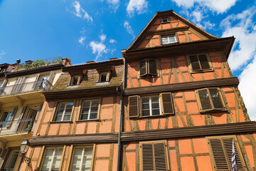 Fototapeta na wymiar Ancient european houses . Strasbourg. France