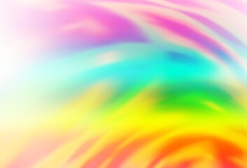 Light Multicolor, Rainbow vector blurred shine abstract background.