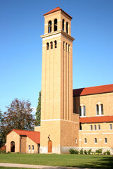 Obraz premium Church tower at Mt. Angel Abbey in Oregon