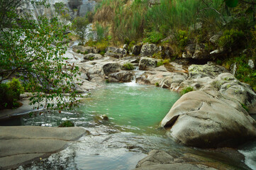 A river flows in Melon, Ourense.