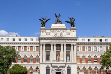 Fototapeta na wymiar Ministerio de Agricultura in Madrid, Spain