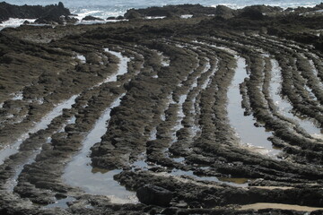 rocas sedimentarias de tipo flysch en el Sur de Portugal en el Argarve
