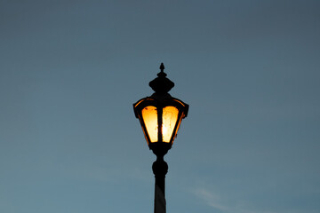 street lamp on sky © Nicolas
