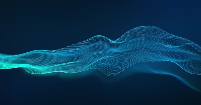 Abstract wave technology background with blue led light. corporate, digital network concept.