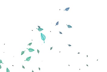 Light Blue, Green vector doodle texture.