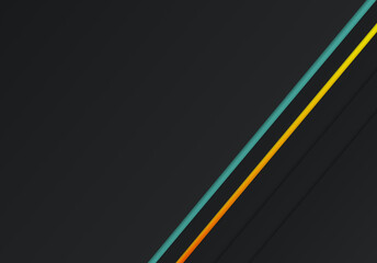 Bright stripes of color on black background