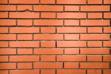 brick wall with red bricks