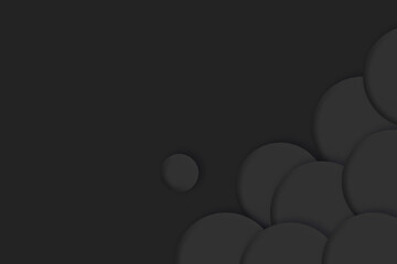 Black elegant circle background