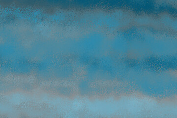 Blue spray paint ink texture. Graffiti painting on the wall. Street art and vandalism. Digitally airbrushed paper background.