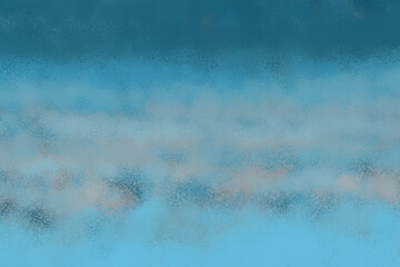 Blue spray paint ink texture. Graffiti painting on the wall. Street art and vandalism. Digitally airbrushed paper background.