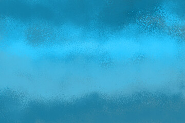 Blue spray paint ink texture. Graffiti painting on the wall. Street art and vandalism. Digitally airbrushed paper background.