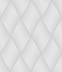 Seamless diamonds pattern with wavy lines texture.