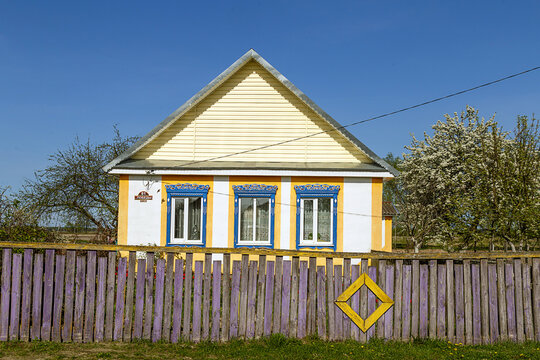 Rustic house in the summer sun, Belarus