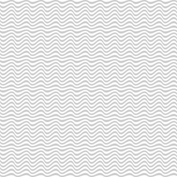 Seamless wavy lines pattern. White textured background.