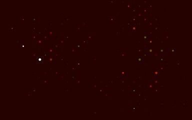 Light Green, Red vector cover with spots. Blurred decorative design in abstract style with bubbles. Design for business adverts.