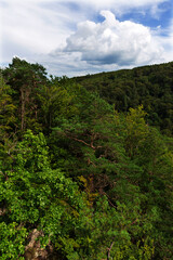 Beautiful clean Landscape in the Rychlebske Mountains, Northern Moravia, Czech Republic