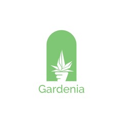 Nature garden logo design inspiration vector template